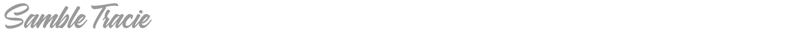 Samble Tracie font preview